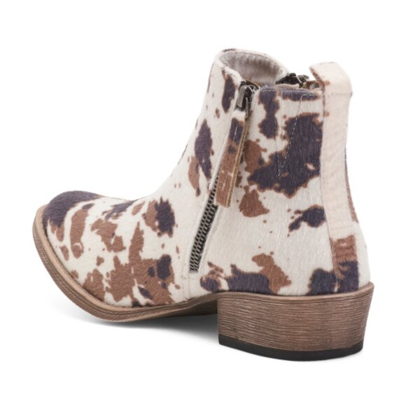 NEW VERY G Chisel Booties western design black brown for women 267tn - Picture 6 of 6